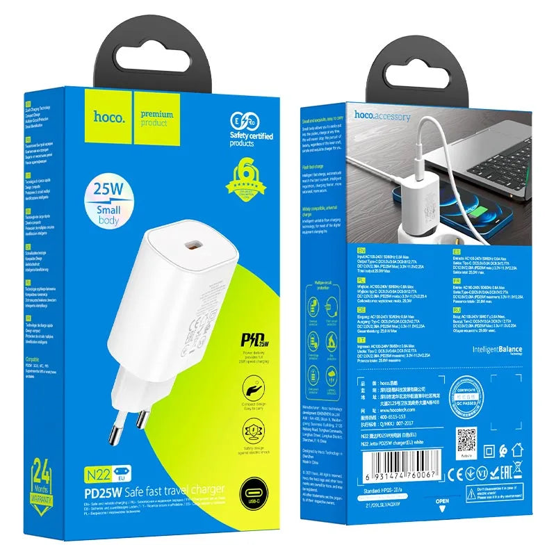 Hoco 25W USB-C Power Adapter
